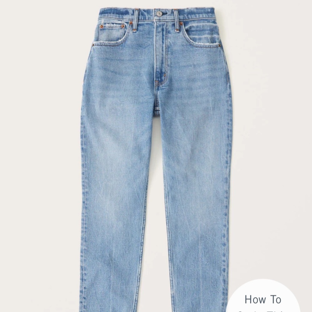 Curve Love High Rise Mom Jeans Abercrombie & Fitch